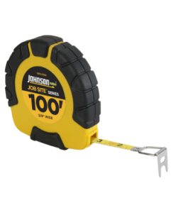 Johnson Level Job Site 100ft/30m Geared Closed Case Steel Tape - 1810-0100