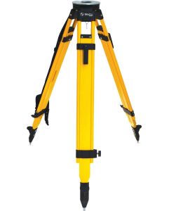 SitePro Dual Clamp Wood/Fiberglass Heavy Duty Tripod, Black