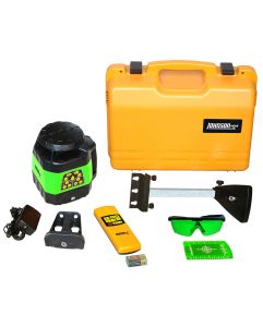 Johnson Level Electronic Self Leveling Horizontal amp Vertical Rotary Laser with GreenBrite - 40-6544