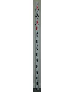Northwest Instrument 4 Meter Aluminum Rod, Metric, 4 section telescopic - NAR14M