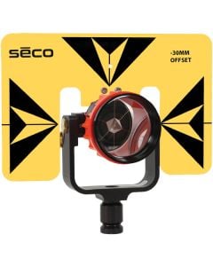 Seco 62 mm Premier Strobe Prism Assembly with 6 x 9 inch Target - Yellow with Black - 6402-03-YLB